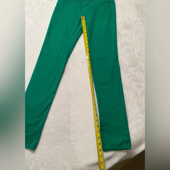 Adriano Goldschmied 27 super skinny stretch green jeans. Kelly green. RARE - Picture 5 of 11